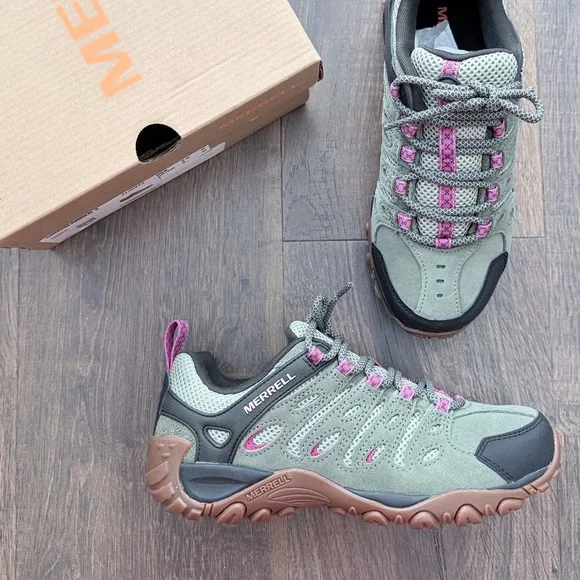 NIB Merrell Crosslander 2 Hiking Shoe | Lichen/Pink | 7.5 - Picture 3 of 5